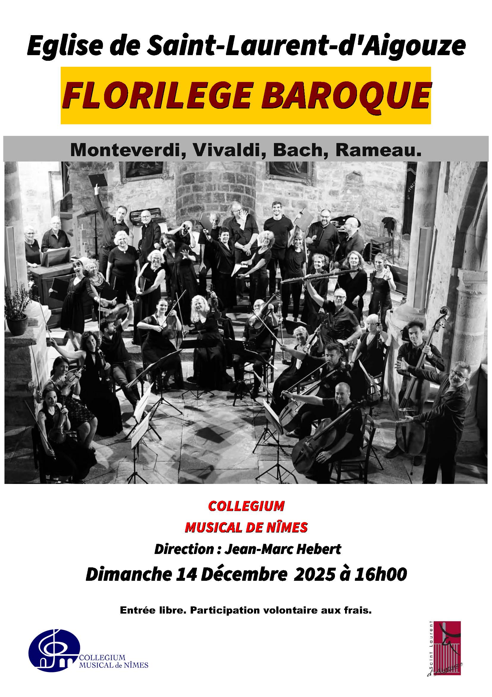 Affiche concert Collégium 14 12 2025