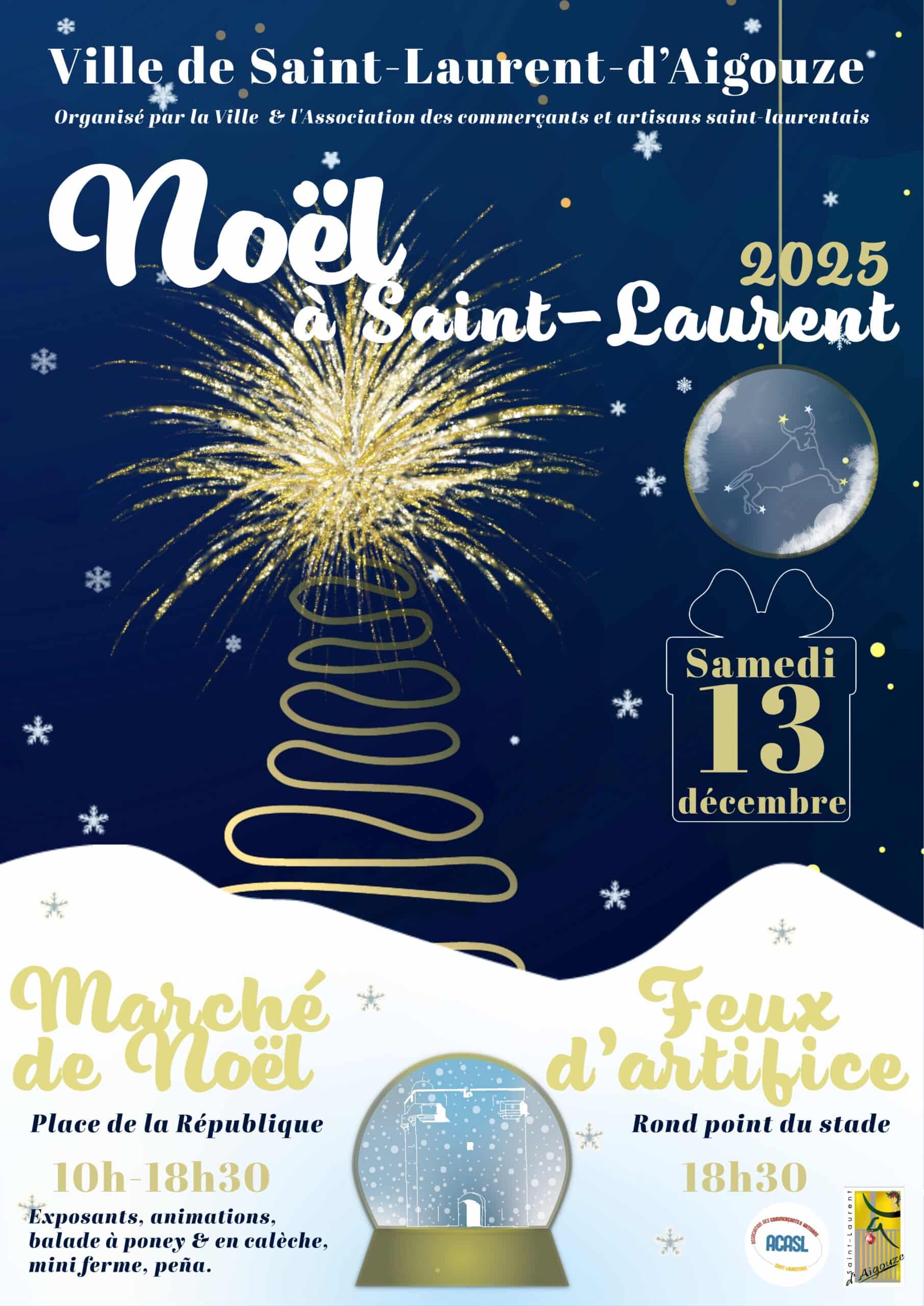 Affiche marché de Noël 2025