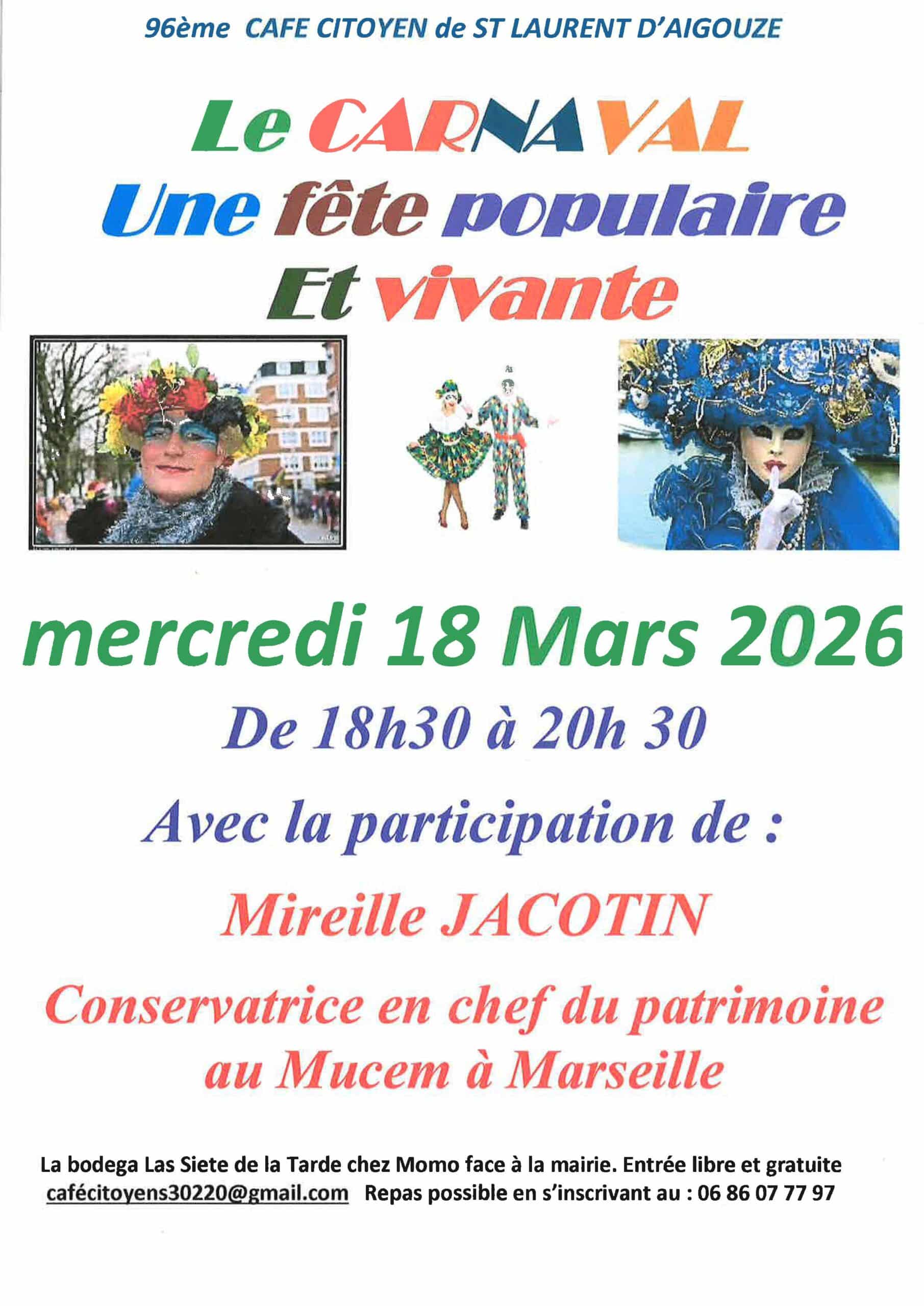 Café Citoyen Carnaval 18 03 2026