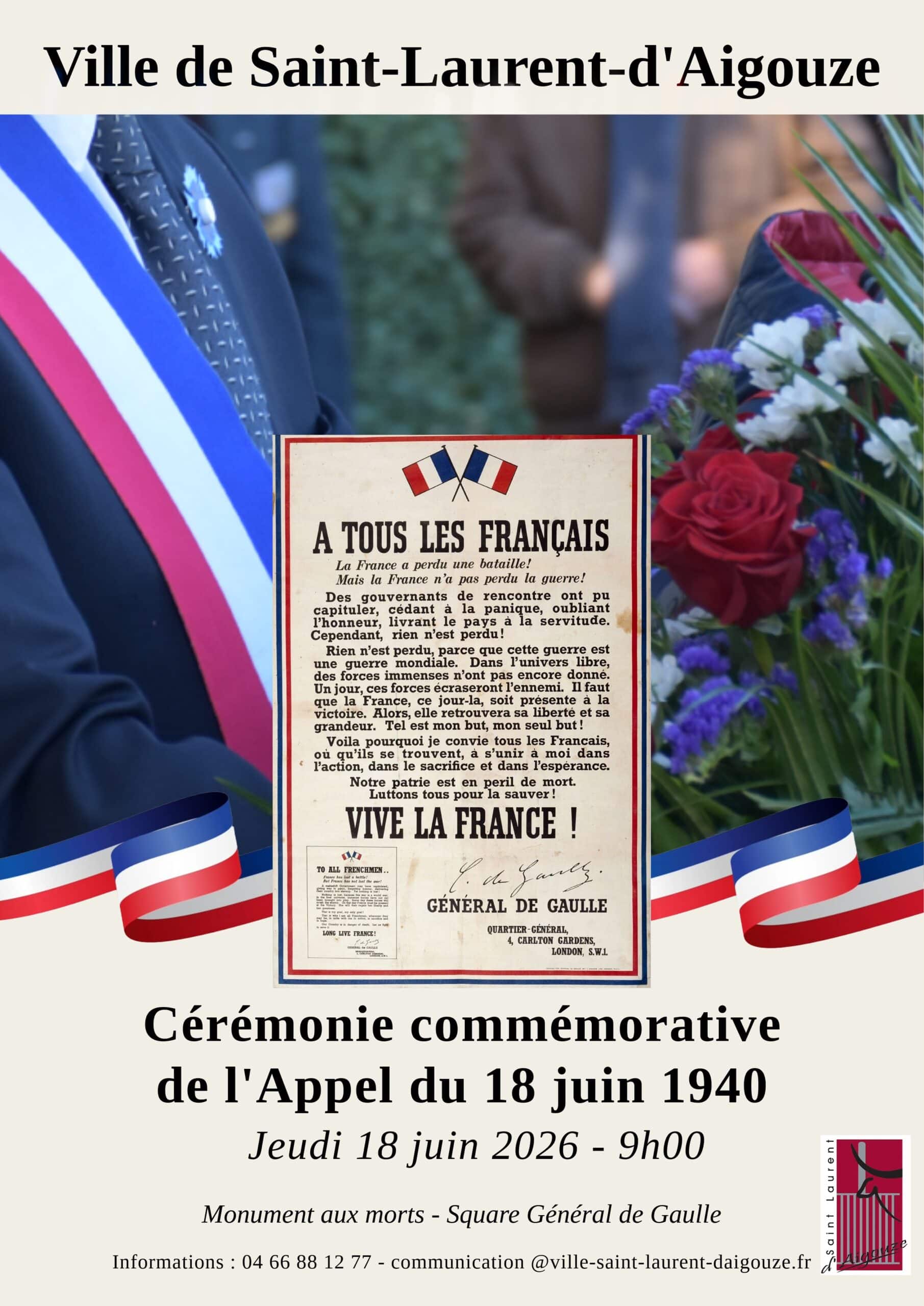 Commémoration 18 juin 2026